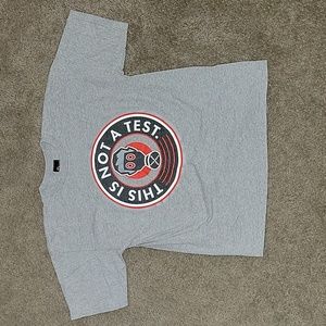 Vintage XGAMES THIS IS NOT TEST GAS MASK 90s USA MADE XL